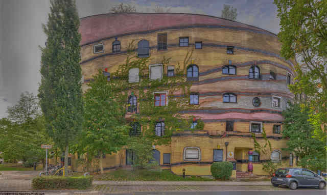 Hundertwasserhaus Waldspirale in Darmstadt_04 640